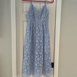 ASTR The Label light blue A-line lace dess- (SMALL)- NEVER WORN